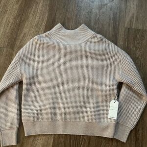 Express Women's Cream Turtleneck Sweater